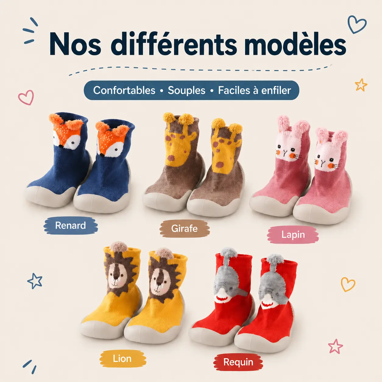 Les différents modèles disponibles